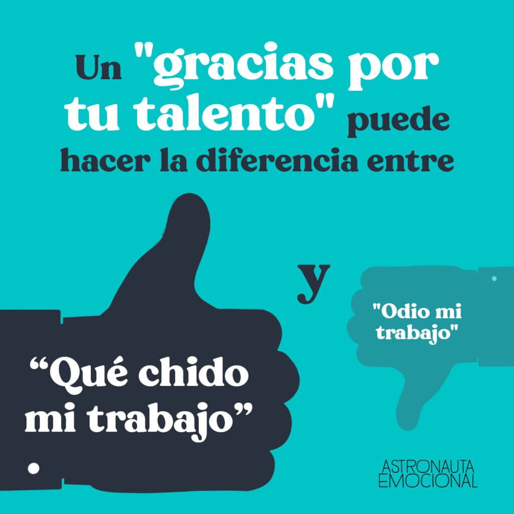 Gracias diferencia en el talento